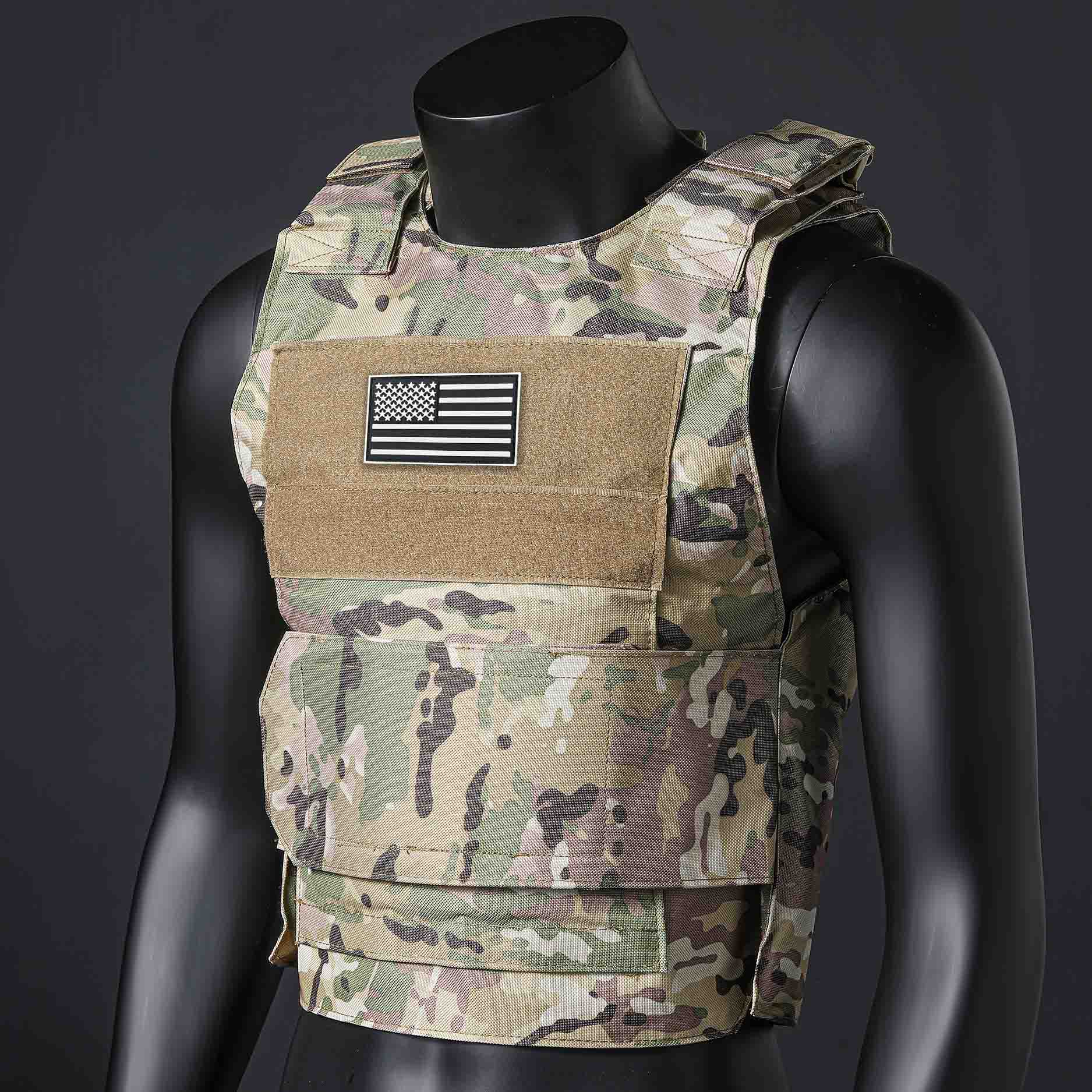 Outdoor Adventure Outfit - (アメリカ国旗の贈り物) クイックデタッチトレーニングアウトドアベスト荒野冒険装備トレーニング服ブラックイーグルベスト