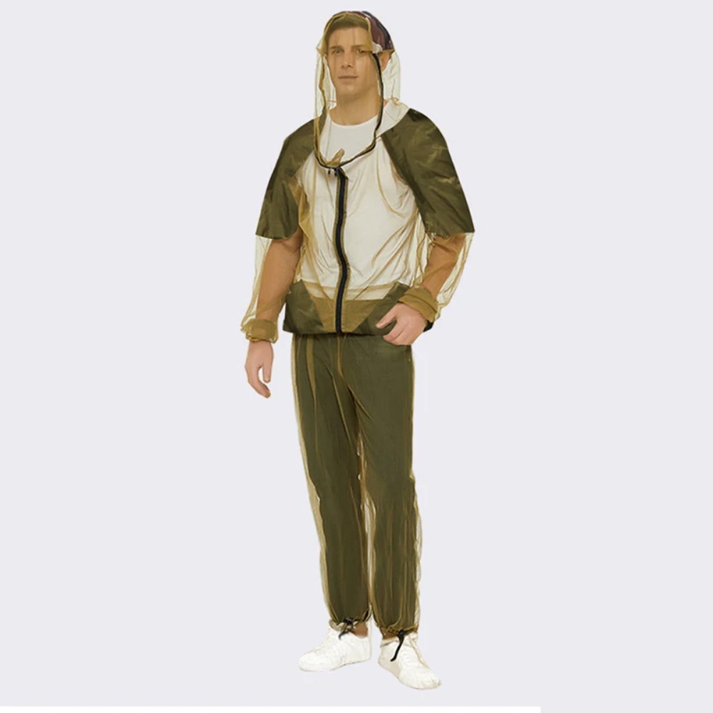 Outdoor Adventure Outfit - ハイキングアドベンチャー防虫服荒野釣り保護スーツアウトドアキャンプ通気性メッシュ防蚊服
