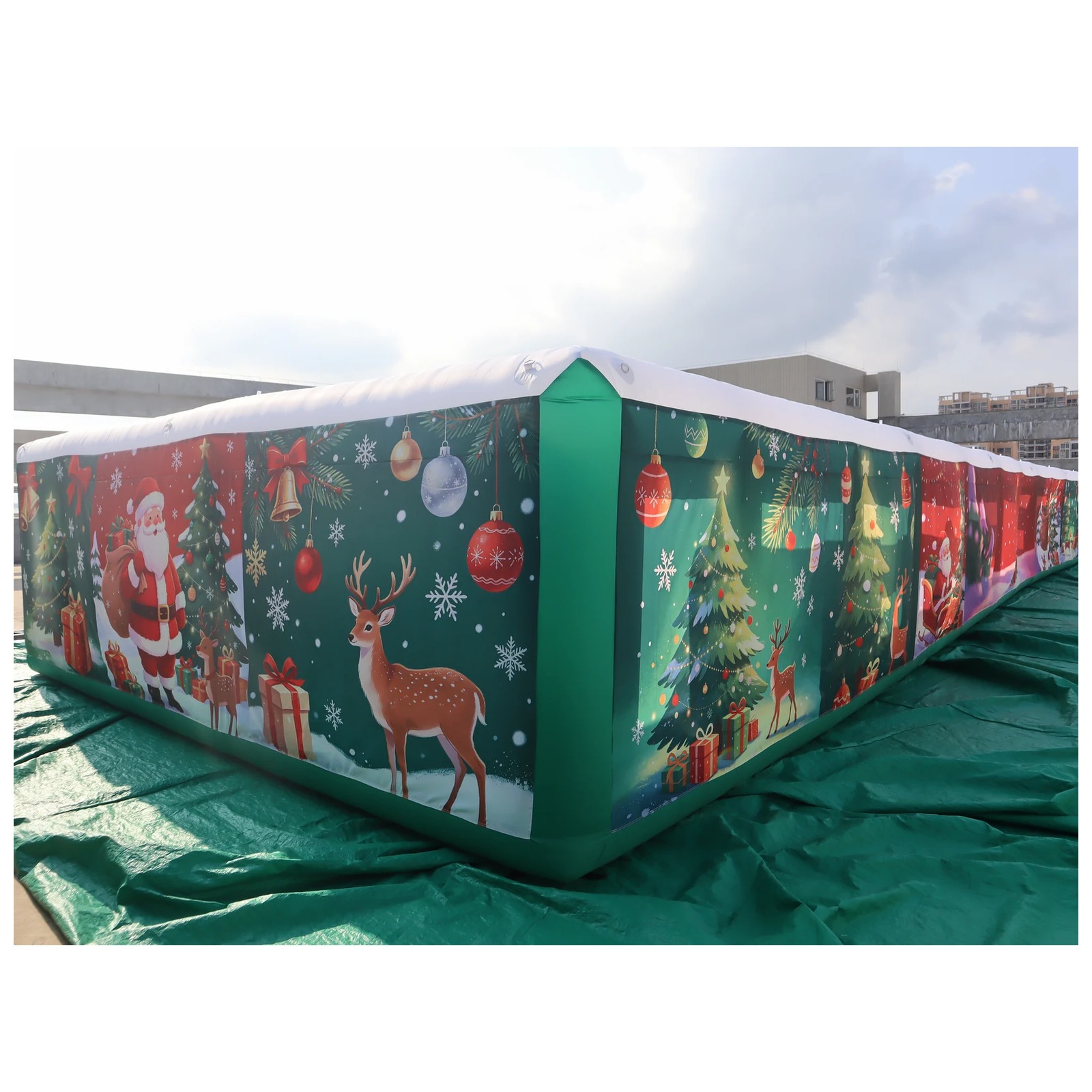 Outdoor Adventure Rentals - 商業用大型インフレータブル迷路 6X20m 20X66ft ブロワー付きレンタル チャレンジ アウトドアパーティーイベント