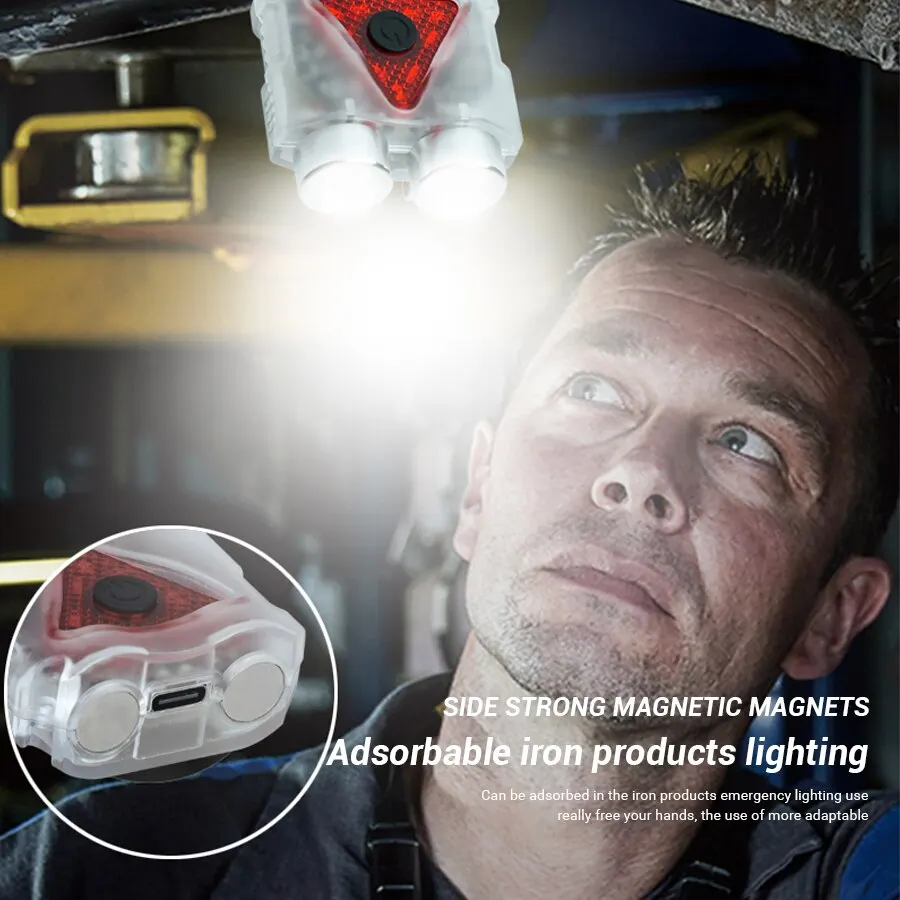 充電式ハンズフリーLEDヘッドランプ、防水キーチェーンマグネ - Headlamp Waterproof Rechargeable のレビューと価格