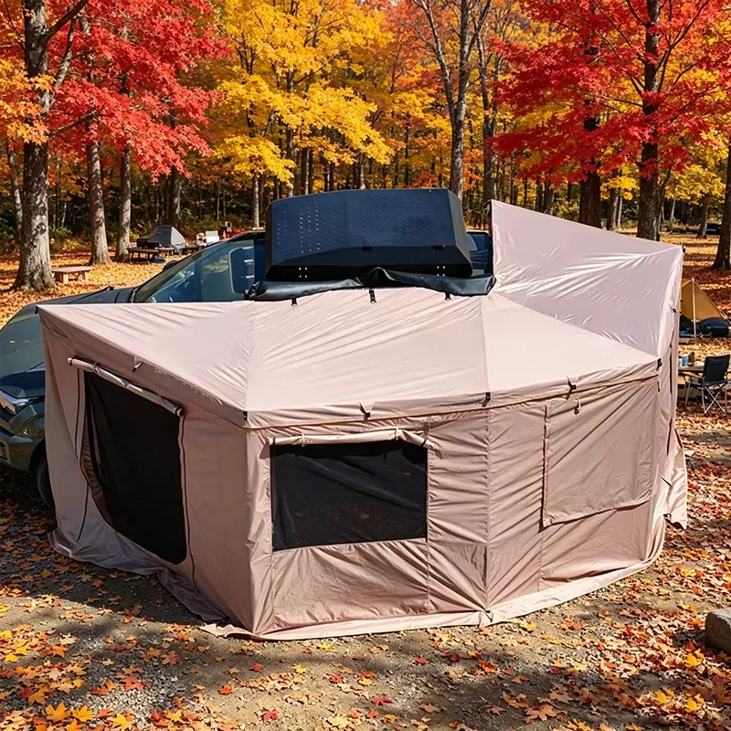 270度カーサイドオーニング 防水3000mm サンシェルタ - Outdoor Adventure Degree のレビューと価格