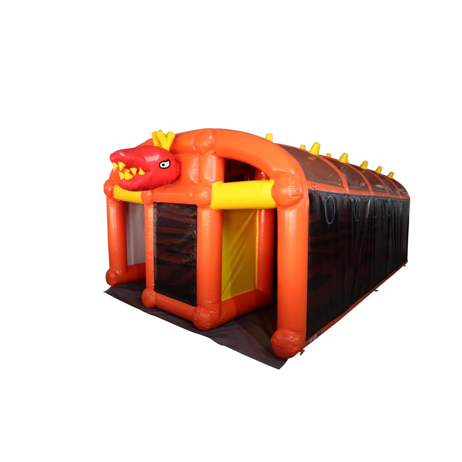 大型オレンジ色のインフレータブル迷路 3×5m 10×16フ - Outdoor Adventure Rentals のレビューと価格