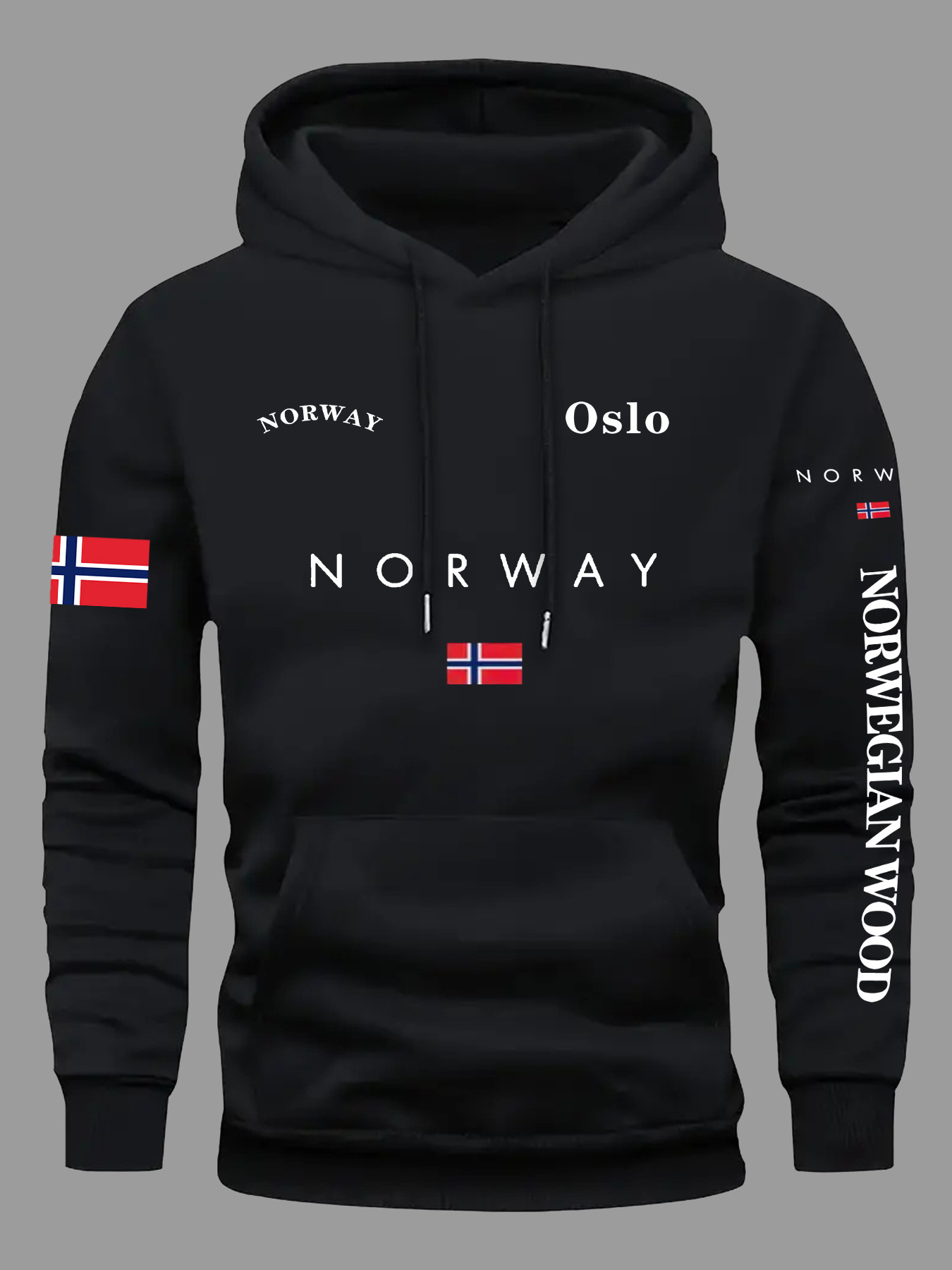 ノルウェー国旗パーカー男性女性アウトドアスポーツストリートア - Outdoor Adventure Outfit のレビューと価格