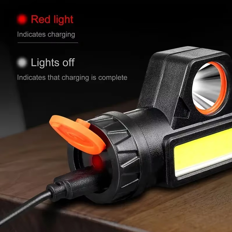 1-3 個充電式 COB LED ヘッドランプ強力な磁気強力 - Headlamp Waterproof Rechargeable のレビューと価格