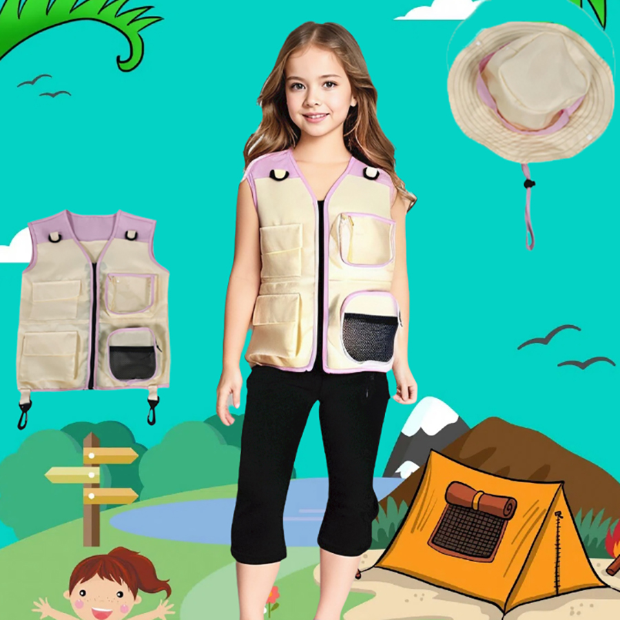 子供のための変装と帽子,よだれかけと帽子,複数のポケット,ア - Outdoor Adventure Outfit のレビューと価格