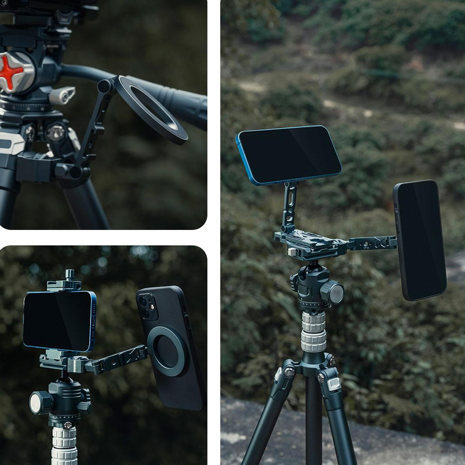磁気式スマホ三脚スタンド 折りたたみ式携帯電話ホルダー デス - Outdoor Adventure Degree のレビューと価格