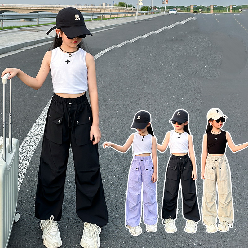 女の子用軽量防蚊カーゴパンツ、通気性のある生地、夏のアウトド - Outdoor Adventure Outfit のレビューと価格